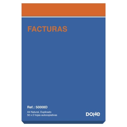 TALONARIO FACTURAS A4 DUPLI DOHE