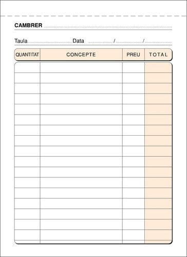 TALON. CAT. CAMAREROS 8º TRIPLICADO LOAN