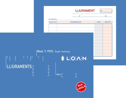 TALON. CAT. ENTREGAS 8º APDO DUPLI LOAN
