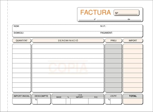 TALON. CAT. FACTURAS 4º APDO DUPLI LOAN