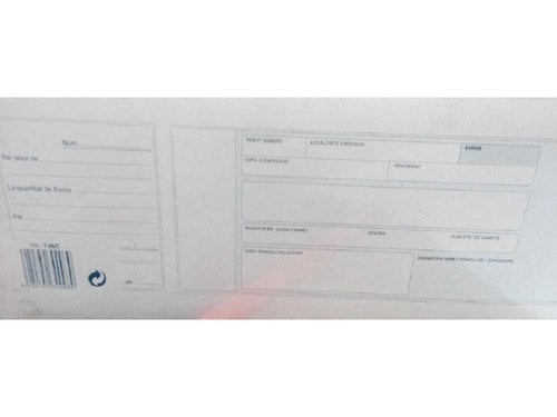 TALON. CAT. RECIBOS BANCOS C-MATRIZ LOAN
