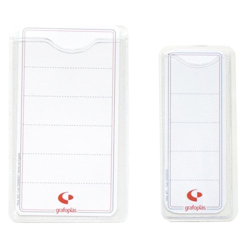 FUNDA TARJ. GRAF.VISOR ADHE. INCOL. P/10