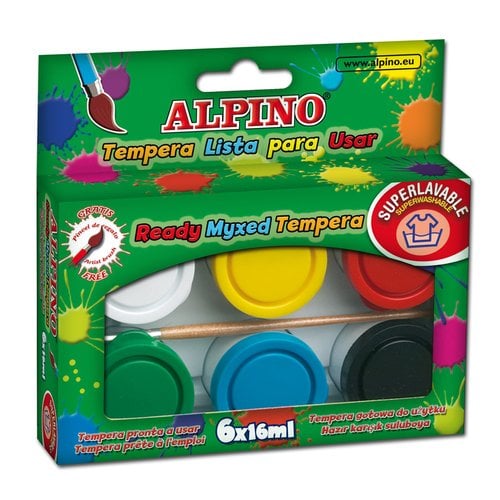 TEMPERA ALPINO 16 ml ESTUCHE 6