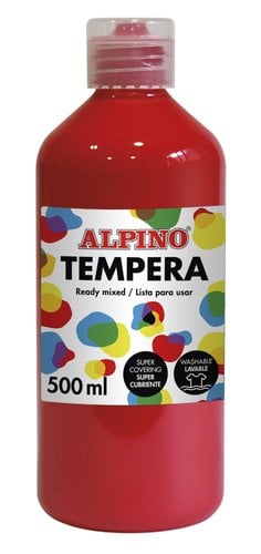 TEMPERA ALPINO LIQ. 500 ml ROJO