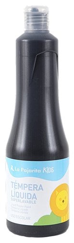 TEMPERA PAJARITA LIQ.500 ml NEGRO TL-12