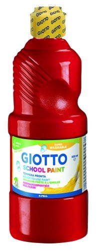TEMPERA GIOTTO LAVAB.LIQ.500 ml ROJO VE