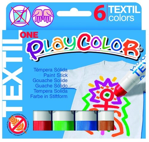 TEMPERA PLAYCOLOR TEXTIL ONE C/6