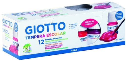 TEMPERA GIOTTO 25 ml ESTUCHE 12