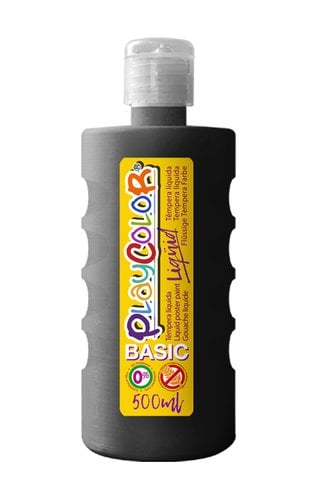TEMPERA PLAYCOLOR LIQ. 500 ml NEGRO