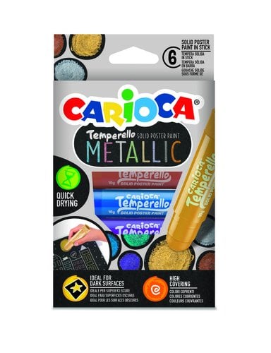 TEMPERA CARIOCA TEMPERELLO METALLIC C/6