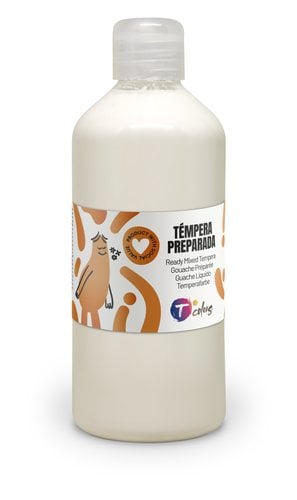 TEMPERA TCOLORS LIQ.500 ml BLANCO
