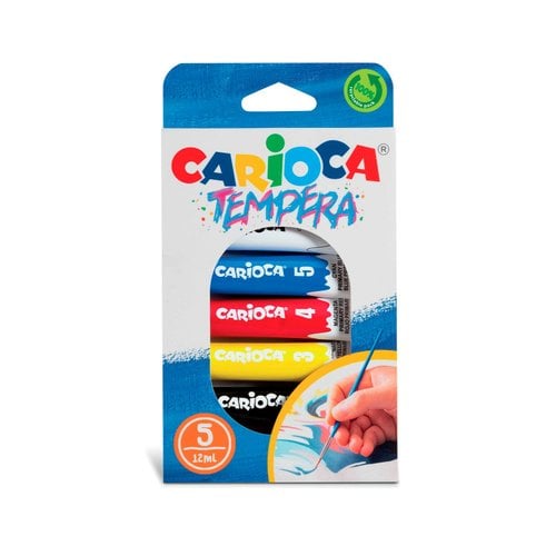 TEMPERA CARIOCA 12ml ESTUCHE 5