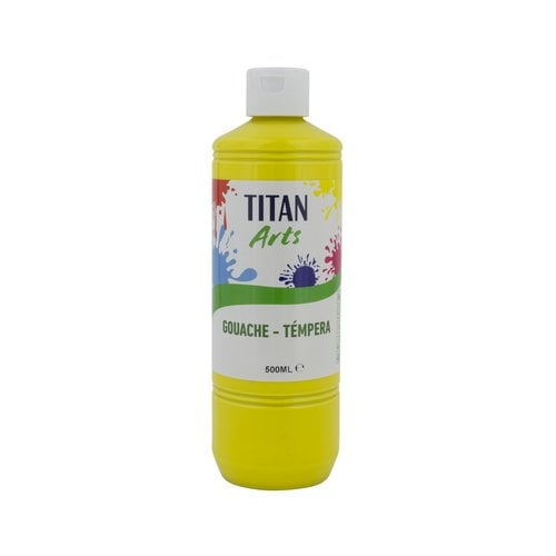 TEMPERA TITAN AC ESC.500ml AMARILLO