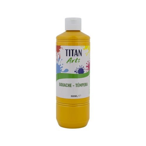 TEMPERA TITAN AC ESC.500ml AMARILLO IND