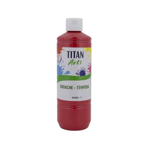 TEMPERA TITAN AC ESC.500ml BERMELLON