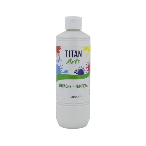TEMPERA TITAN AC ESC.500ml BLANCO