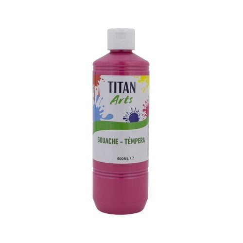 TEMPERA TITAN AC ESC.500ml ROSA