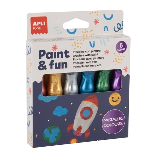TEMPERA APLI en TUBO 13ml.COL.METALIZADO
