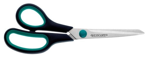 TIJERAS WESTCOTT EASY GRIP ZURDOS 21 cm.