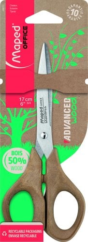 TIJERAS MAPED ADV. WOOD 17cm SIMETRICA