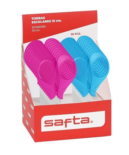 TIJERAS ESC. SAFTA 13 cm SURT.EXP.20
