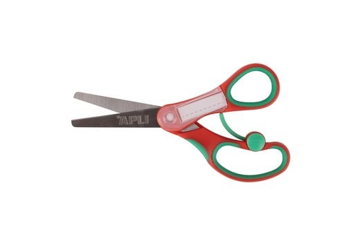 TIJERAS ESCOLARES APLI 13,5cm. NOMB. ROJ