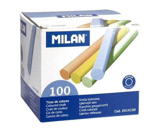 TIZAS COLORES MILAN CAJA DE 100