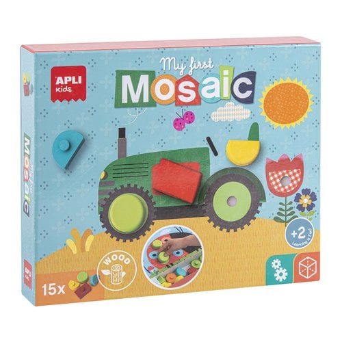 APLI KIDS MY FIRST WOODEN MOSAIC 15PZ