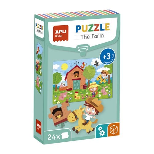 PUZZLE EDUCATIVO APLI LA GRANJA