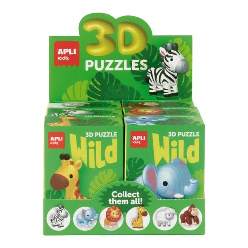 PUZZLE EDUCATIVO APLI 3D WILD E/6
