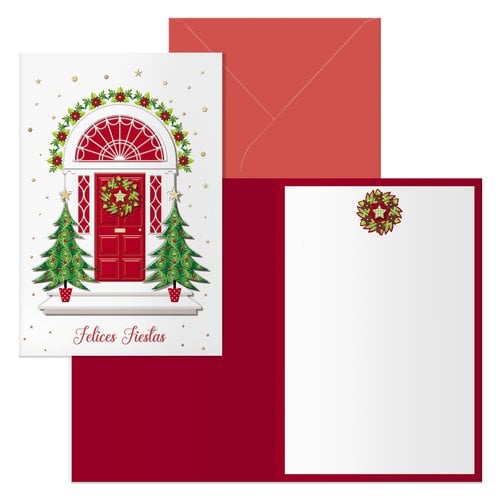 CHRISTMAS DOHE 115x170 RED DOOR