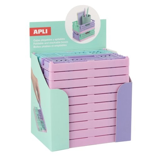 CAJA ALMACENAMIENTO APLI PLEG. ROSA E.10