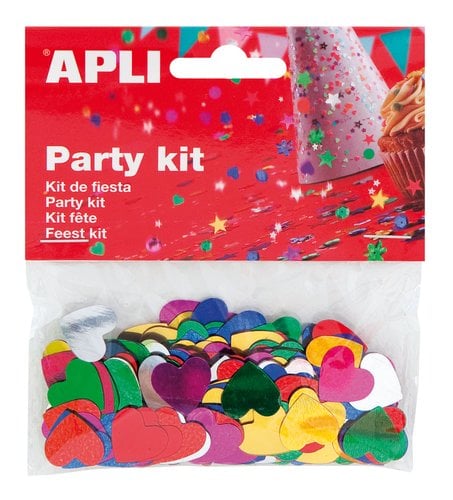 CONFETTI APLI CORAZONES COLOR BOLSA 14 g