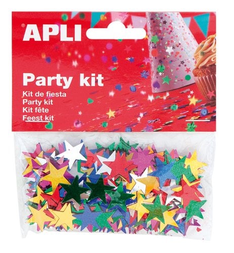 CONFETTI APLI ESTRELLAS COLOR BOLSA 14 g