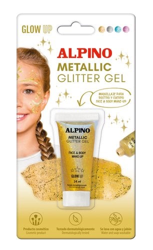MAQUILL.ALPINO GLITTER MET. ORO B/1