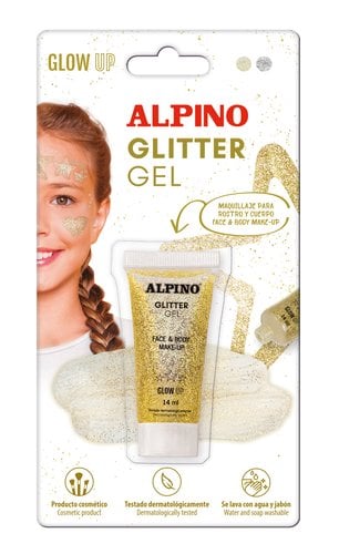 MAQUILL.ALPINO GLITTER MET. ORO B/1