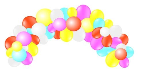 GUIRNALDA VIVALLOONS COLORES PASTEL FAS