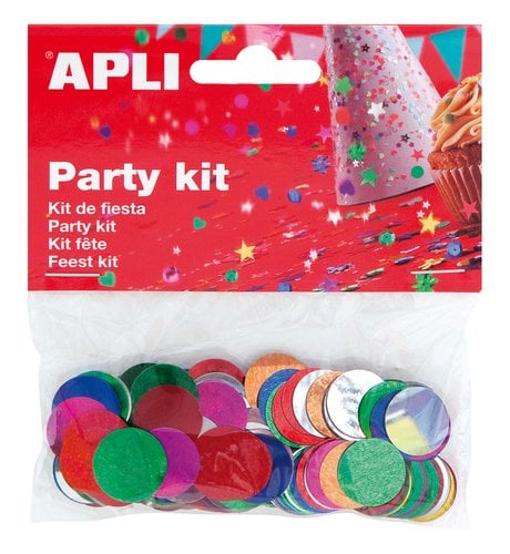 CONFETTI APLI CIRCULOS COLOR BOLSA 14gr