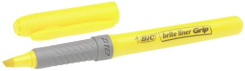 ROTUL.FLUOR BIC BRITE LINER GRIP AMARILL