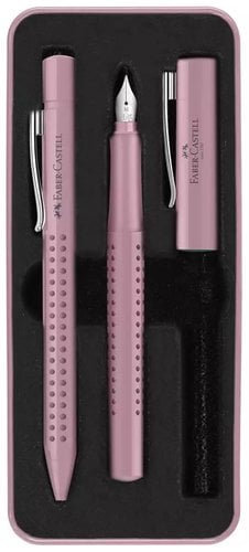JUEGO BOL+PLUMA FABER GRIP 2010 ROSA