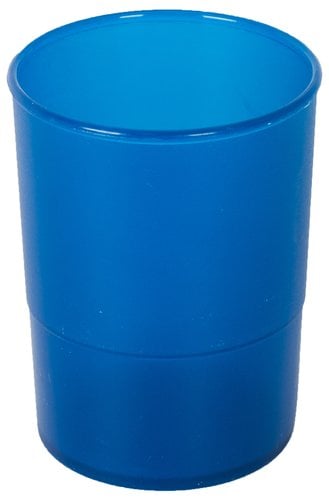 PLTRAZM PORTA LAPICES PLASTICO REDONDO TR. AZUL