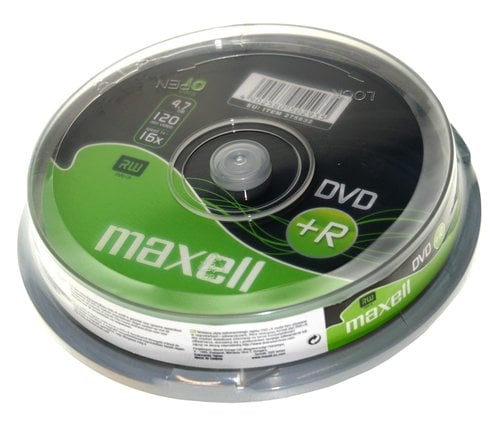 DVD+R MAXELL 4,7GB 16x SPINDLE DE 10