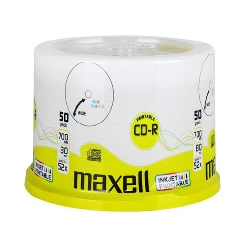 CD-ROM MAXELL 700 MB 80 min. 52x T/50