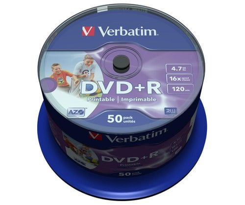 DVD +R VERBATIM 4.7GB 16x SPINDLE 50