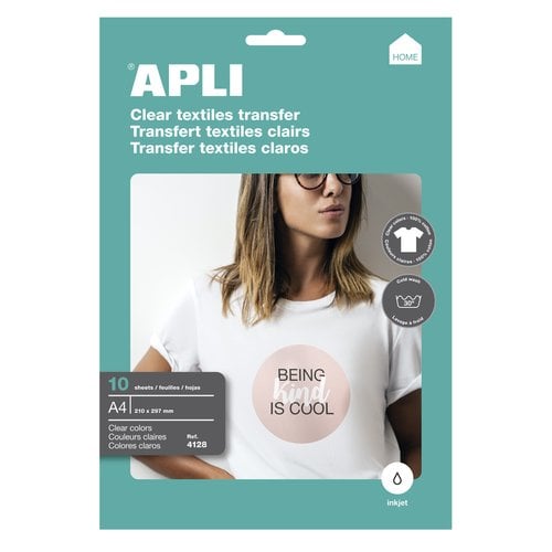 P.IJ.TRANSFER APLI A4 10h ALGODON BLANCO