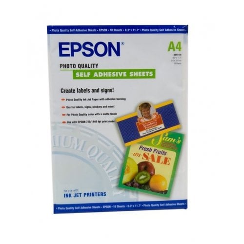 P.INKJET FOTO ADHESIVO EPSON A4 167g 10h