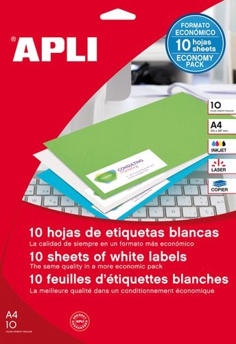 ETIQ.IMP.APLI 12919 10h A4 BLANCA 105x14
