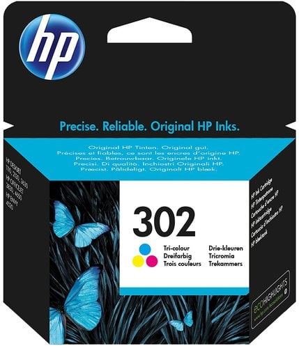 CART.IJ.HP F6U65AE Nº302 TRICOLOR 165 PA