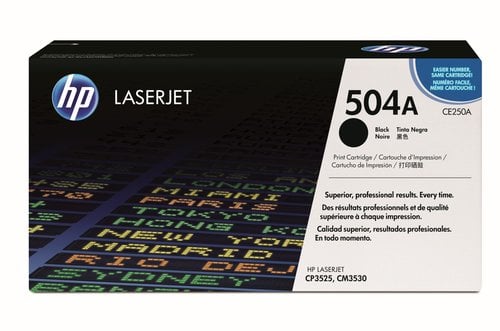 TONER HP Nº504A CE250A LJ CP3525 NEGRO