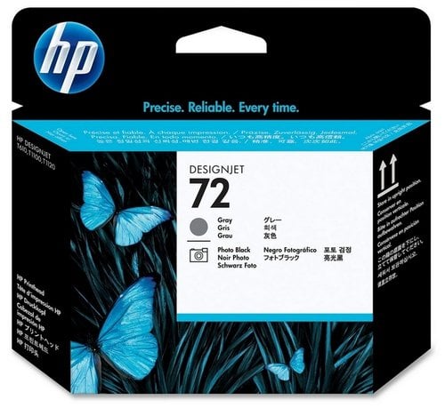 CABEZAL HP C9380A Nº72 GRIS Y NEGRO FOTO
